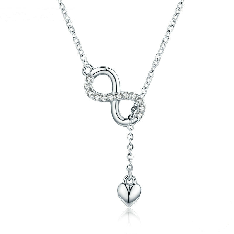 Infinity hart hanger ketting