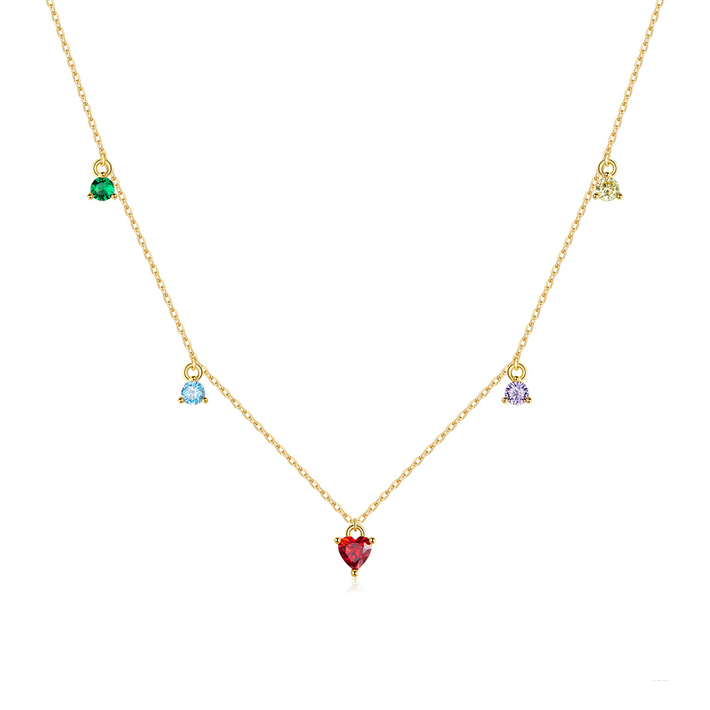 Roze Hart Ketting