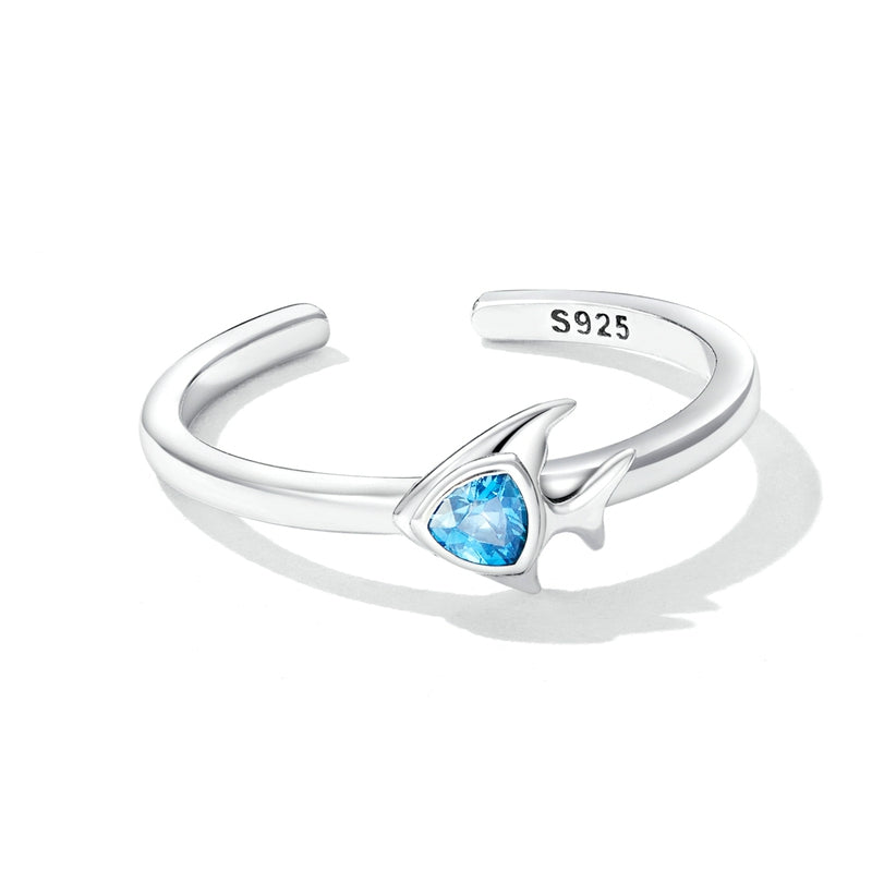 Blauwe Vis Ring