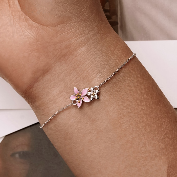 Lelie bloem armband