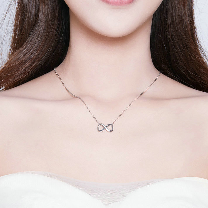 Infinity hart hanger ketting