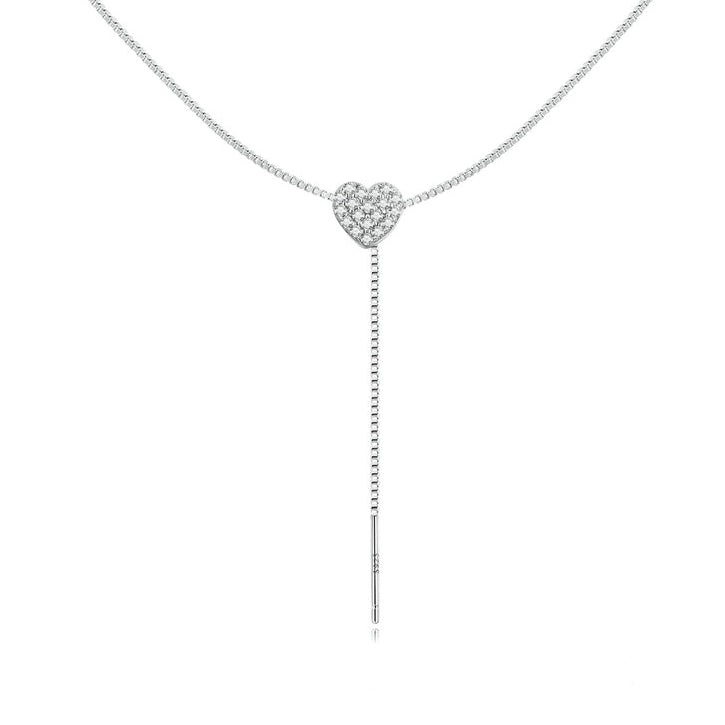 Pavé hart ketting