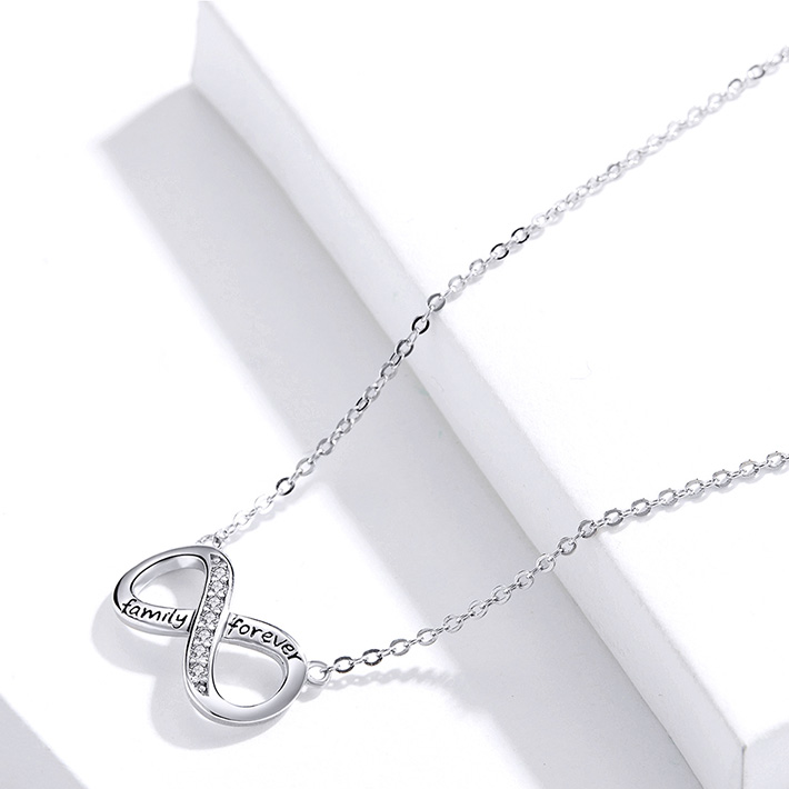 Infinity hart hanger ketting