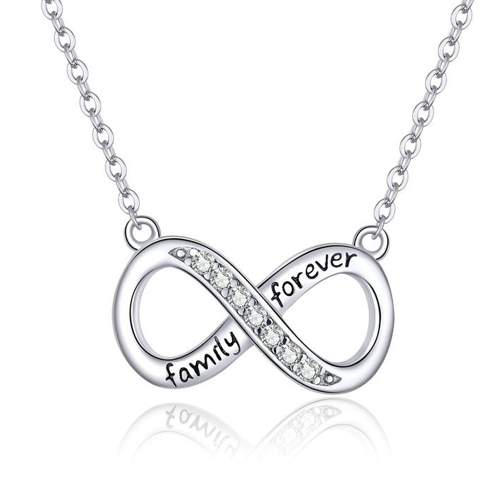 Infinity hart hanger ketting