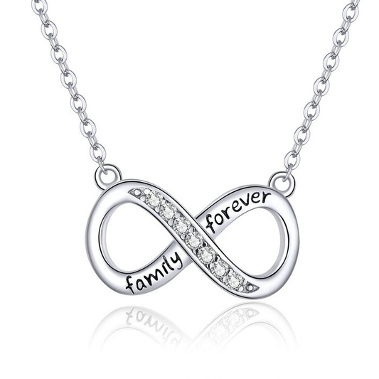 Infinity hart hanger ketting