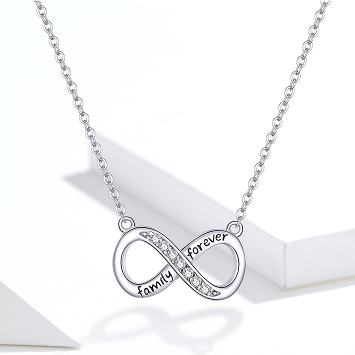 Infinity hart hanger ketting