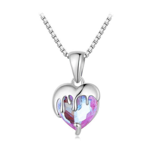 Roze Hart Ketting